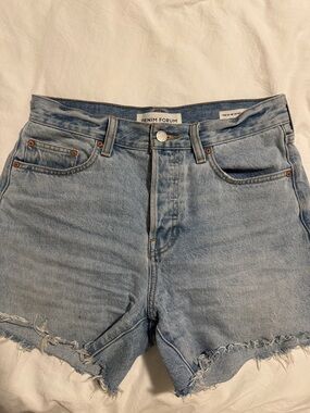 Denim Forum The Ex- Boyfriend Hi Mid Thigh Denim Short